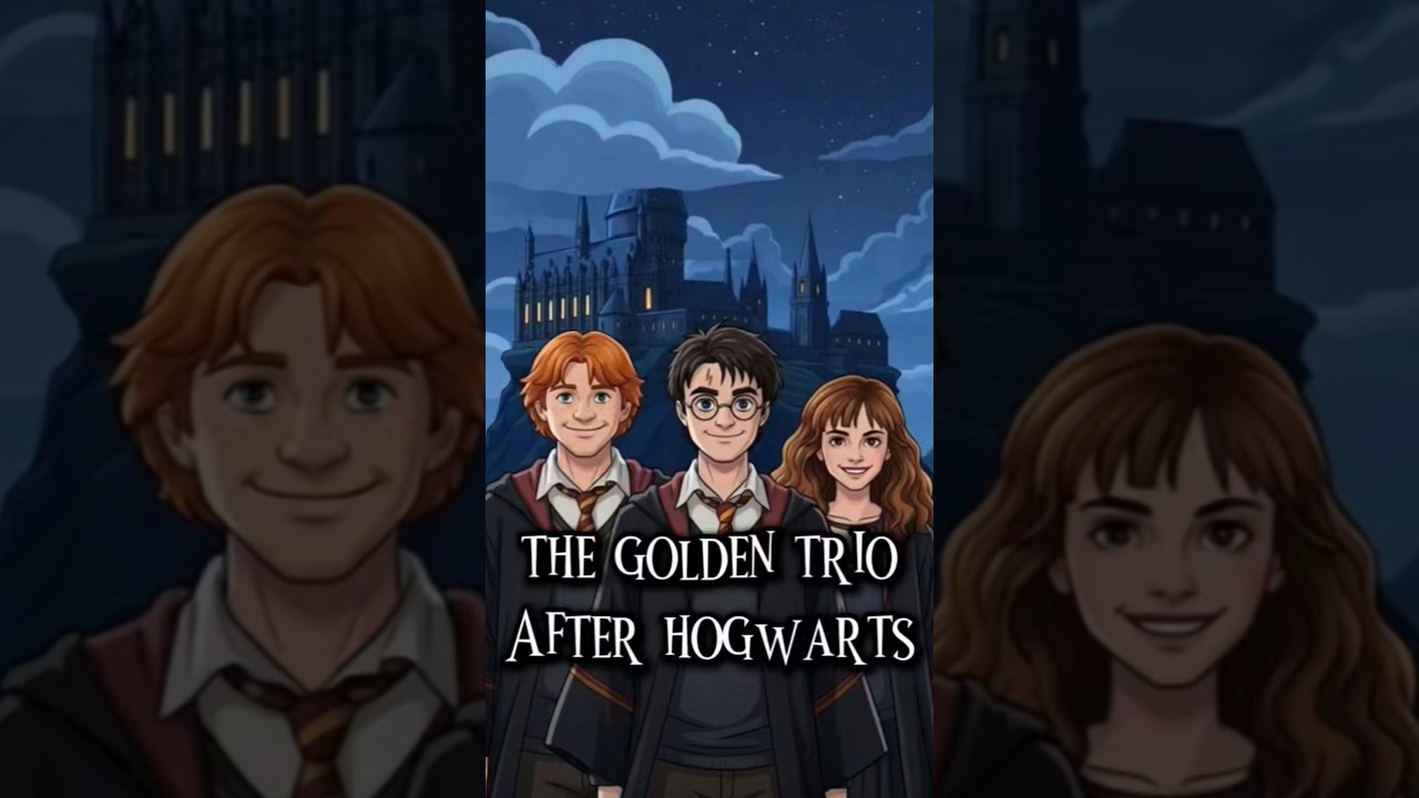 The golden trio after hogwarts 