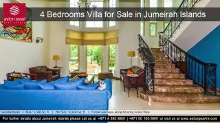 4 Bedrooms Villa for Sale in Jumeirah Islands