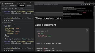 Object Destructuring - Destructuring Assignment - JavaScript.