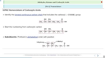 Nomenclature and Structure of Carboxyl Group 8.6.1..#sathee_med  #swayamprabha #medicalentranceexam