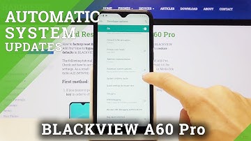 Enable / Change Automatic System Updates Settings - BLACKVIEW A60 Pro