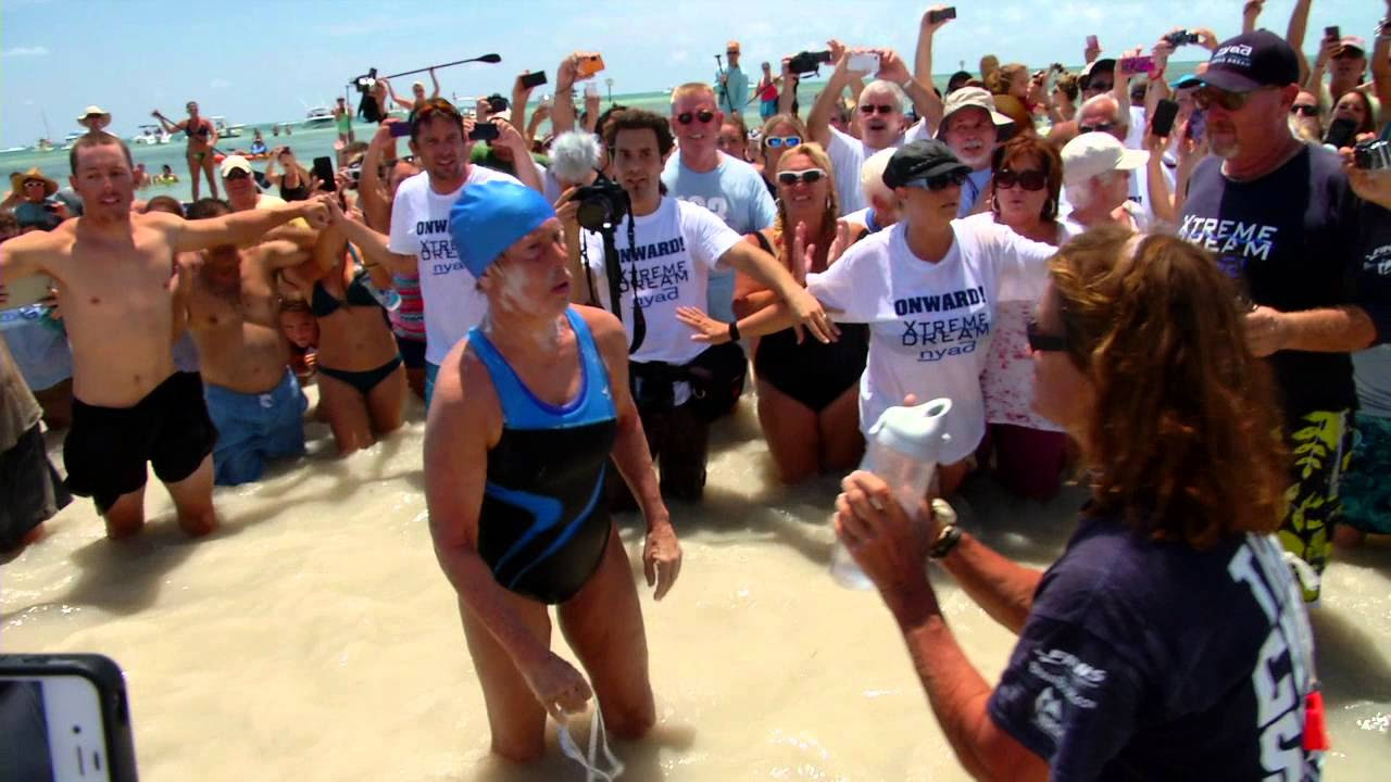 Diana Nyad Arrives in Key West After 111 Mile Swim From Cuba