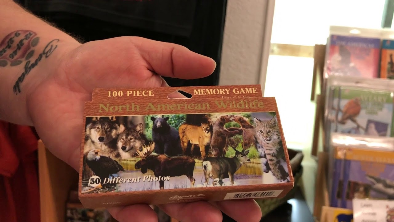 games people play GAME NORTH AMERICAN WILDLIFE MEMORY CARDS TRAVEL SIZE