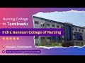 Indra ganesan college of nursing  trichy  nursing colleges in tamilnadu  mynursingadmissioncom