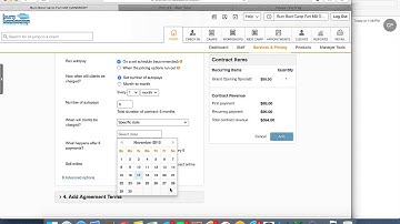 Adding a Contract In Mindbody