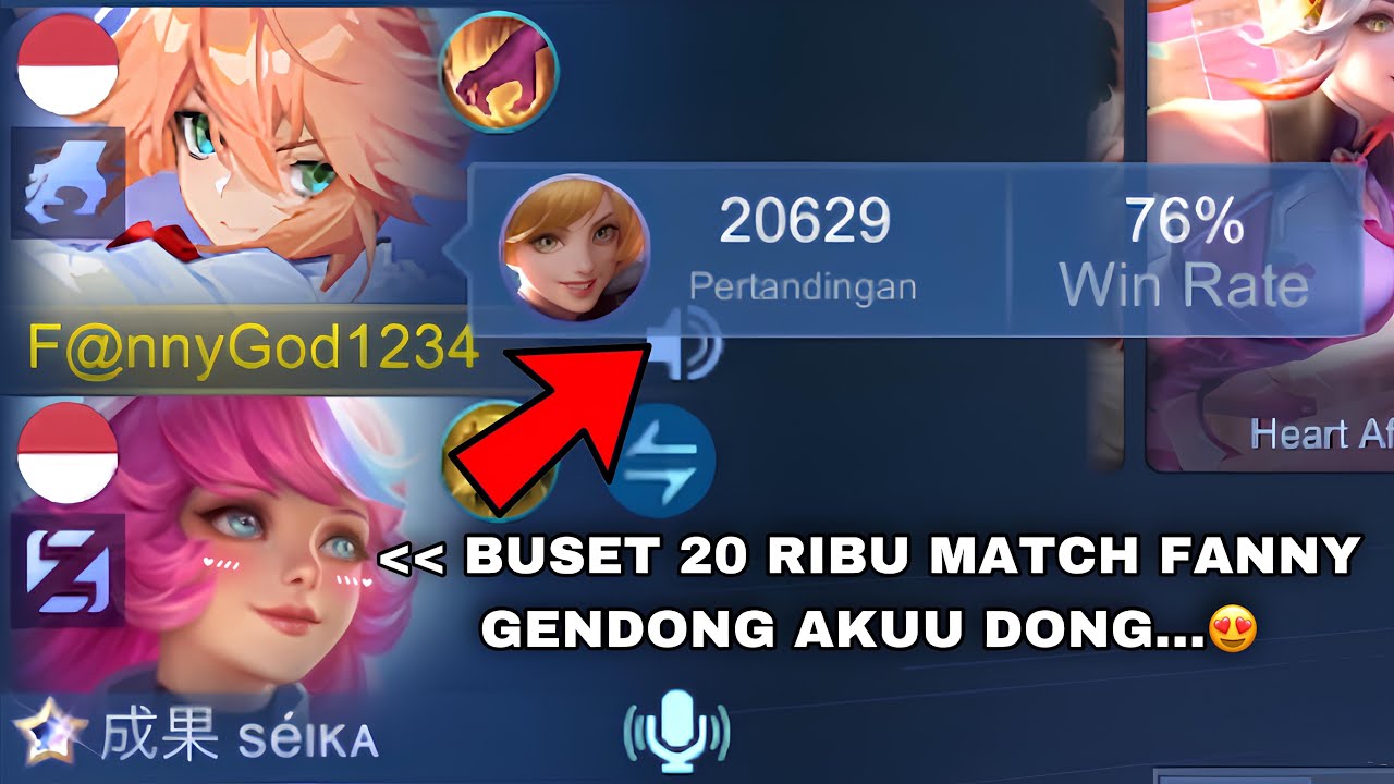 AKU KETEMU CEWE IMUT ON MIC DI RANDOM LOBY!! REAKSI CEWE KETIKA MELIHAT FANNY 20 RIBU MATCH… AWW😍☠️