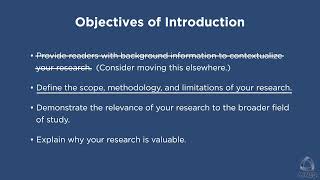 Mines Writing Center: Writing Thesis or Dissertation Introduction
