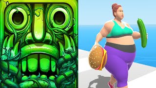 Temple Run 2 Lost Jungle VS Fat 2 Fit Android iPad iOS Gameplay HD screenshot 3