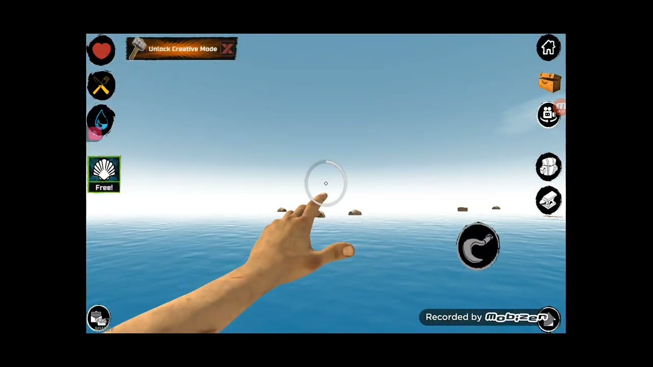 الجزء الاول من لعبة(survival and craft)🦈🌊