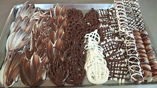 FILIGRANAS DE CHOCOLATE | Con estos chocolates adornos los pasteles | son muy fácil de hacer
