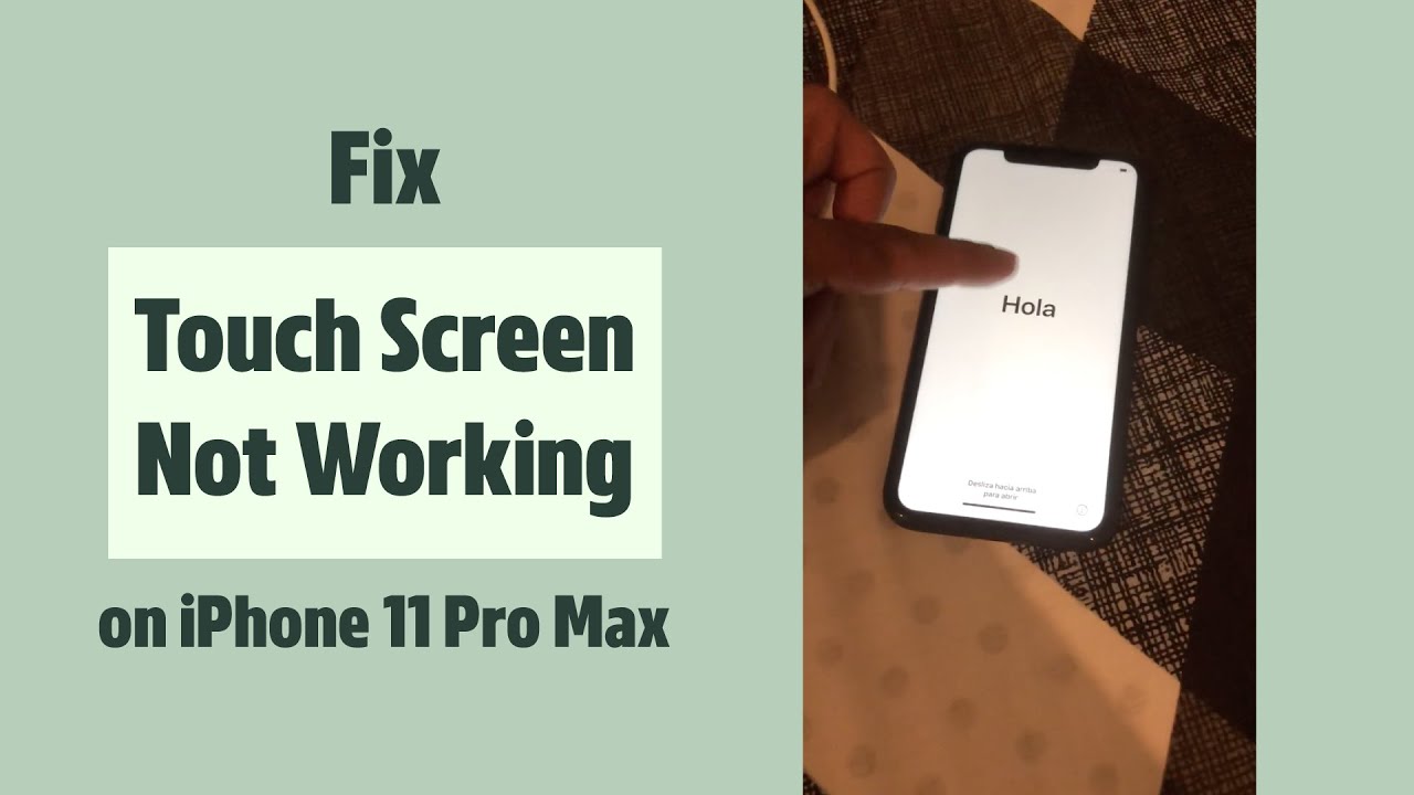 Fix Touch Screen Problems On Iphone 11 Pro Max Iphone Touch Screen Slow Or Frozen Solved Youtube