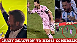 Epic Reaction To Messi Freekick |Fans,Teammates, Celebrity