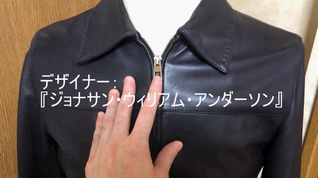 LOEWE濃紺レザージャケット NAVY LOEWE(ロエベ) レザージャケット(メンズ) - 海外通販のBUYMA