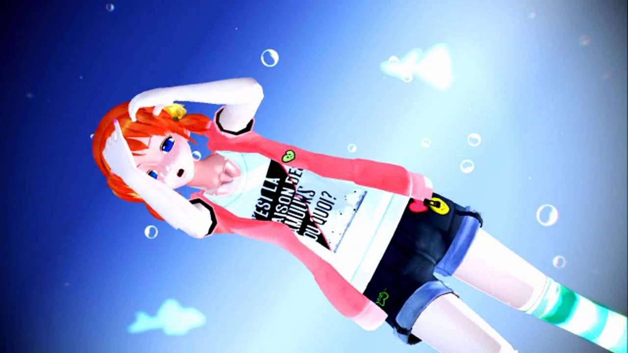 MMD銀魂 神楽ちゃんと沖田さんでエンゼルフィッシュ