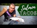 Coho Salmon Catch & Cook at the River!!! | 4K | Salmon Tacos!