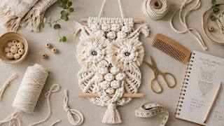 How to Make a Traditional Macrame Owl | Step-by-Step Guide for Beginners