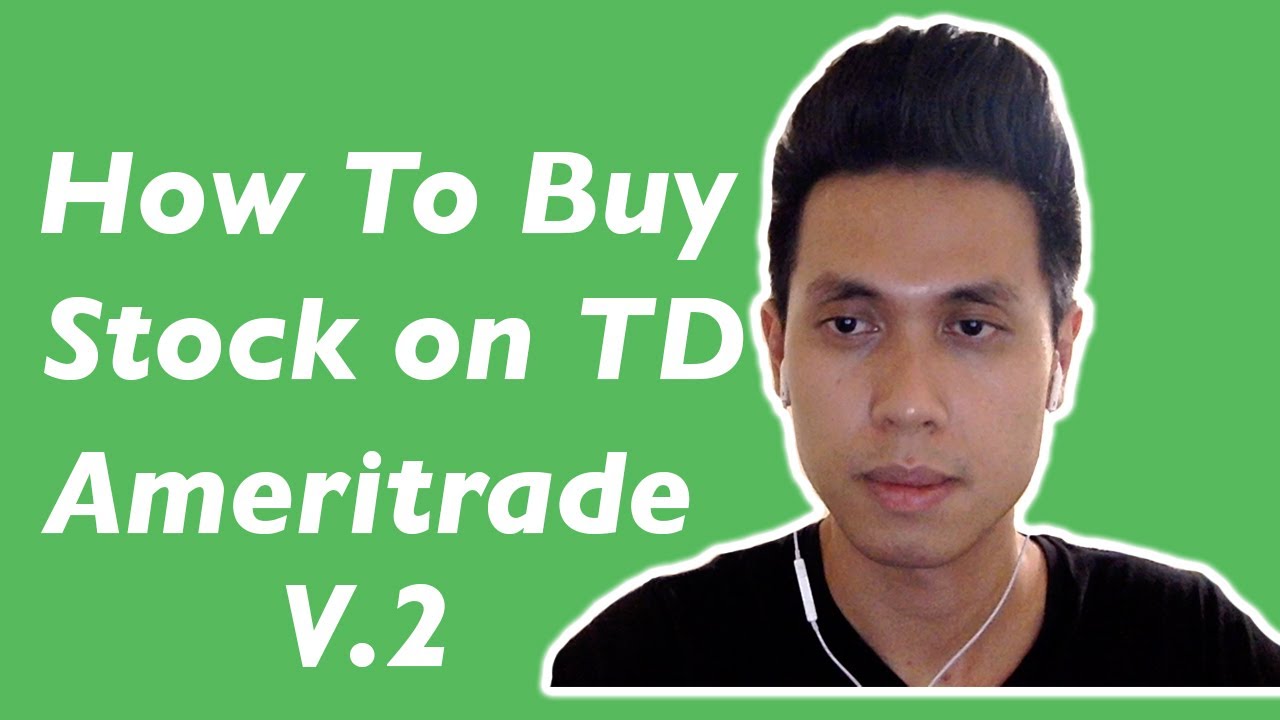 How To Buy A Stock In Td Ameritrade How To Buy Stock On TD Ameritrade iOS App Beginners Tutorial V2
