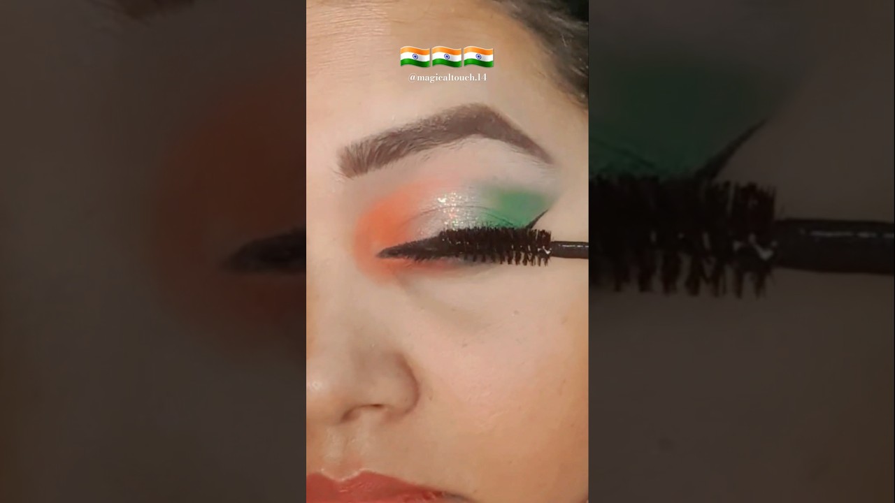 Republic Day Special🇮🇳 creating eye makeup ✨️ short videos 