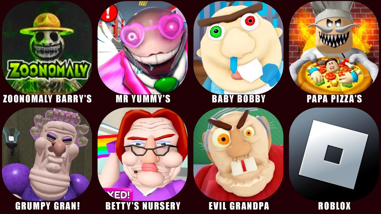 ROBLOX: ZOONOMALY BARRY'S, ESCAPE MR YUMMY SUPERMAKET, BABY BOBBY, PAPA PIZZA'S, ROBLOX JUMPSCARES!
