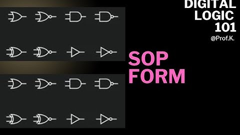 Sum of Products SOP Form   Digital Logic Boolen Expressions