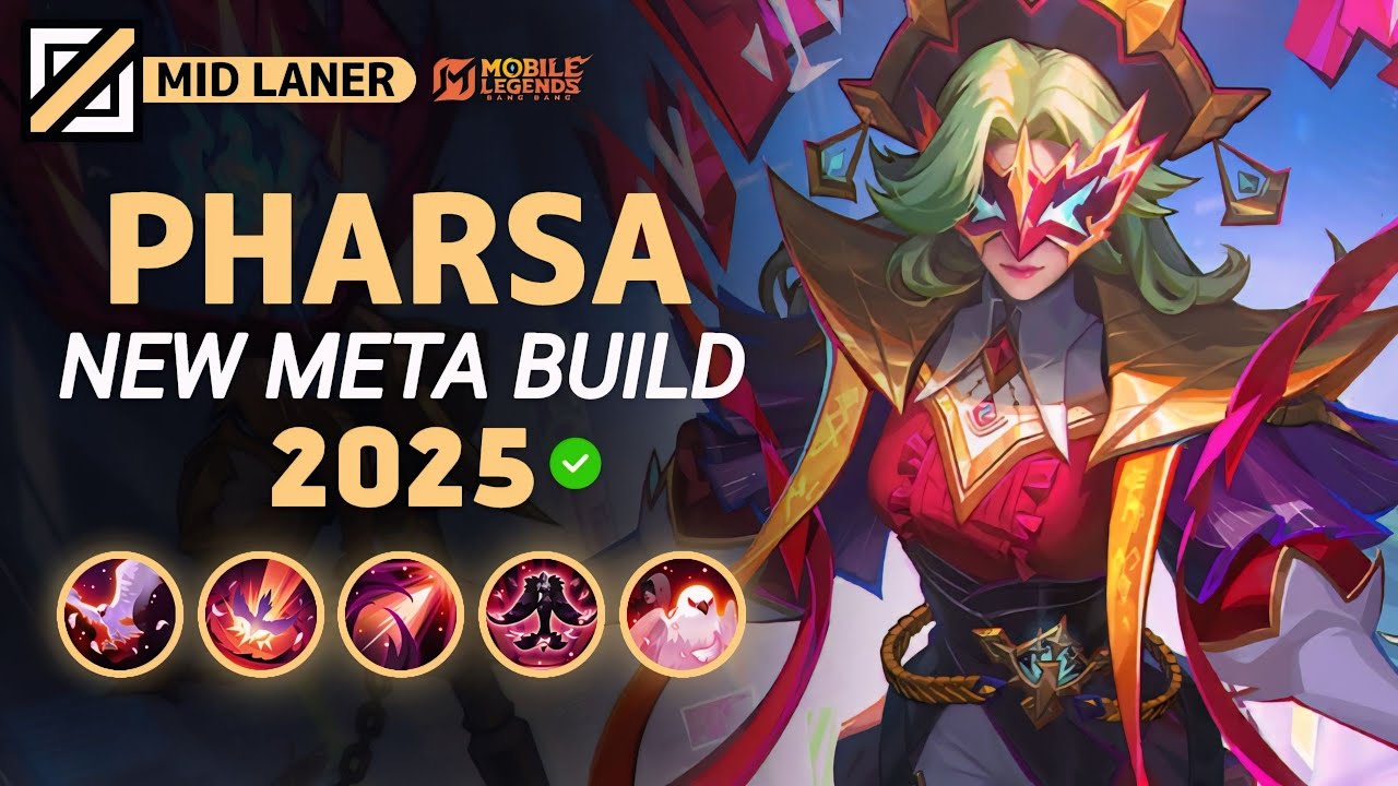 Pharsa NEW META Build 2025, лучшая эмблема и счётчики героев | Mobile Legends