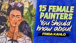 15 Female Painters You Should know about: Bodypainting into a Frida Kahlo painting