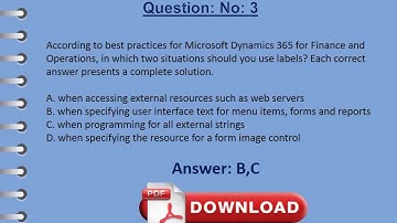 Microsoft Dynamics 365 MB6-894 Test Questions