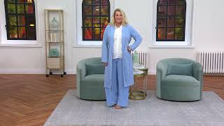 Dennis Basso Regular Caviar Crepe Wide Leg Pants on QVC