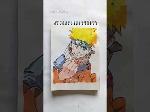 Naruto drawing in different ✨ #shorts #art