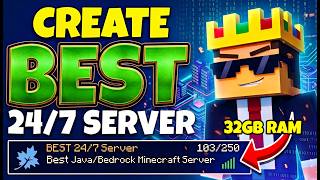 How To Make 24/7 Minecraft Server Java + PE | Best 24/7 Minecraft Hosting🟩