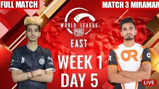 [HINDI] W1D5 - PMWL EAST - Super Weekend | PUBG MOBILE World League Season Zero (2020)