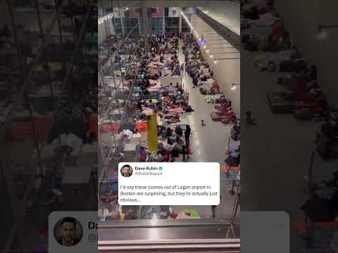 Major Airport Becomes a Migrant Shelter