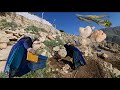Nomadic life in Iran; nomadic women, cooking ghare on the fire and caring for mountain bees