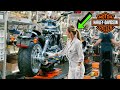Inside us harleydavidson factory 2024 assembly line  building motorbikes by hands step by step