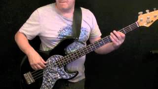 Video thumbnail of "How To Play Bass Guitar To White Room   Cream   Jack Bruce"