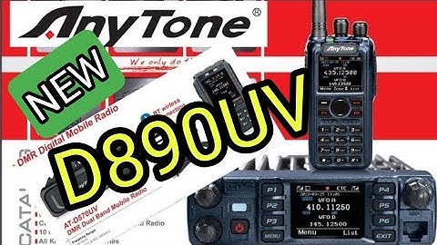 NEW - ANYTONE D890UV - V/UHF DMR ,AIRBAND ,USB CHARGING
