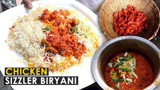 Catering Style Chicken Sizzler Biryani Ki Making || Sabse Best Chinese Biryani Recipe