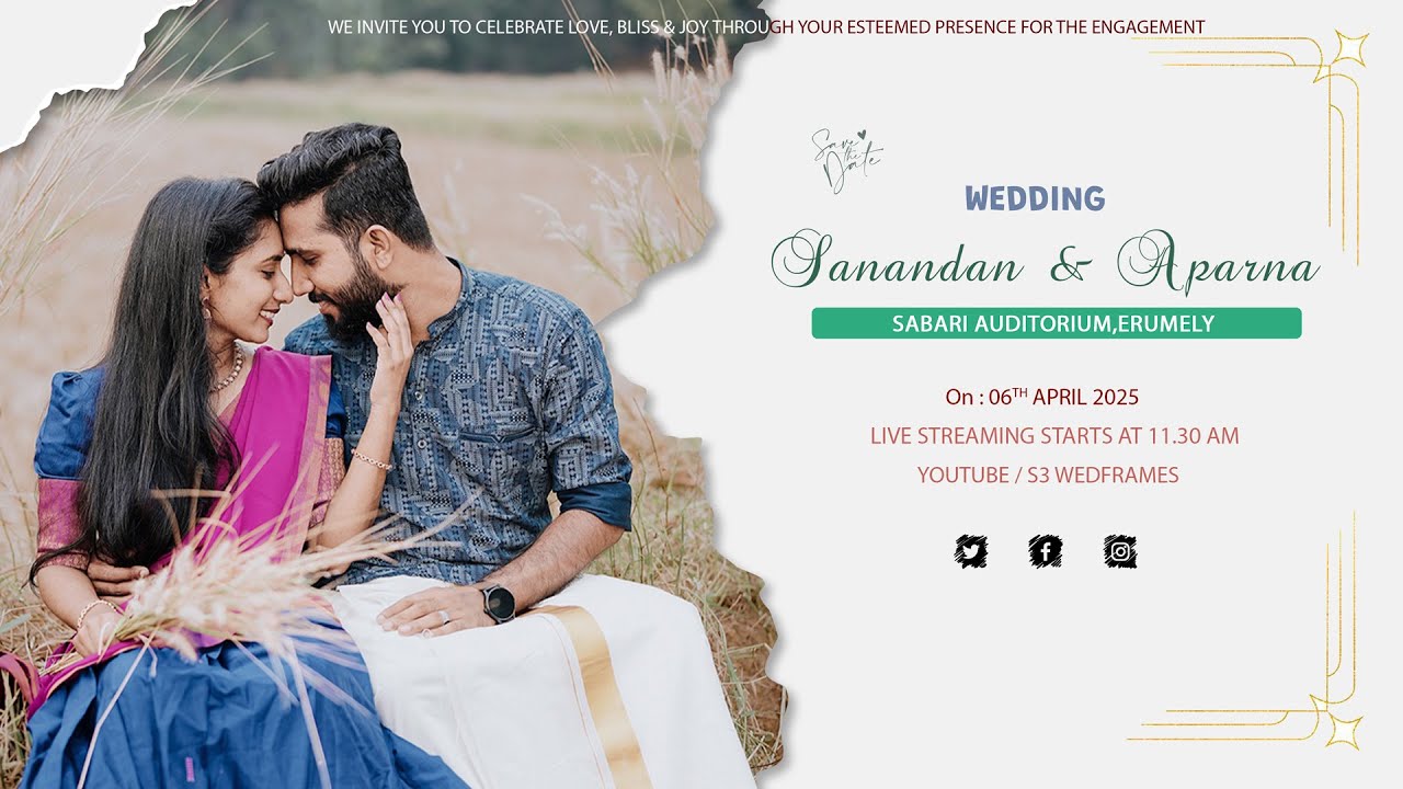 Sanandan 💕 Aparna // Wedding Live Streaming//06.04.25