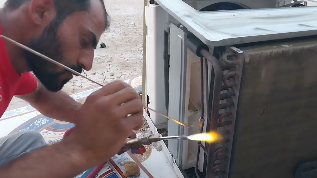 اظافت ولف خدمه للمكيف بدون تفريغ الغاز