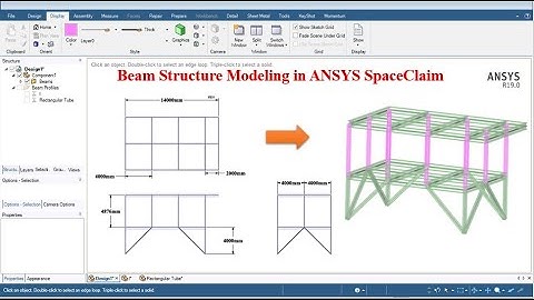 Beam model Creation in ANSYS Scpaceclaim/ Topside Module/Civil Structure/Beam Section Creation