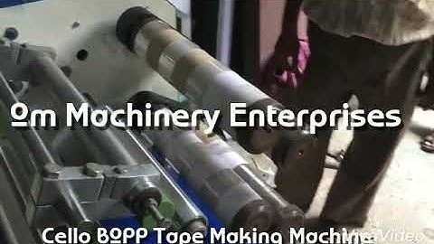 Automatic Cello Bopp Tape Making Machine