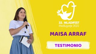 33. FESTIVAL DE LA JUVENTUD TESTIMONIO: Maisa Arraf