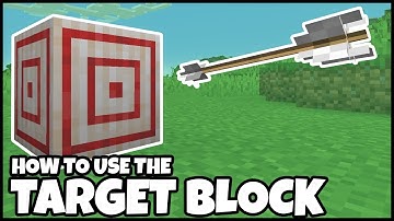 How To Use The TARGET BLOCK In MINECRAFT