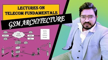 2G/GSM Architecture, LEC 6 explained  by Yogesh Gahlawat. HLR, VLR, EIR, BSC, MSC, GMSC in detail.