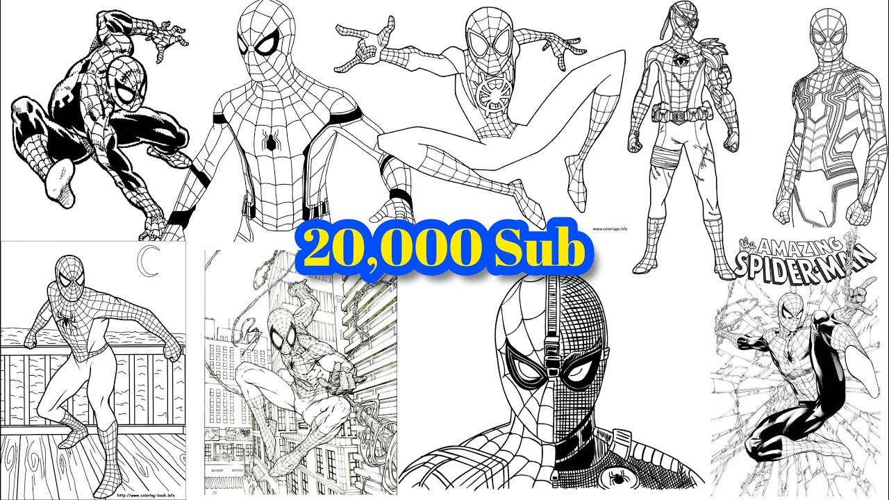 Spiderman Coloring Book: 40 Artistic Ilustrations for Kids of All Ages  (Unofficial Coloring Book) a book by Spiderman Coloring Book