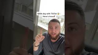 $30K days with TikTok Ads