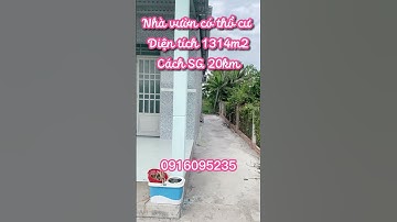 Nhà vườn sinh thái 1314m2 Cần Giuộc Long An - Cách HCM 20km có sẵn 200m2 thổ cư - ĐINH HỮU SƠN