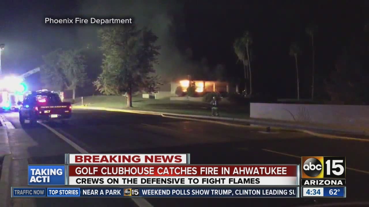 Golf clubhouse catches fire in Ahwatukee