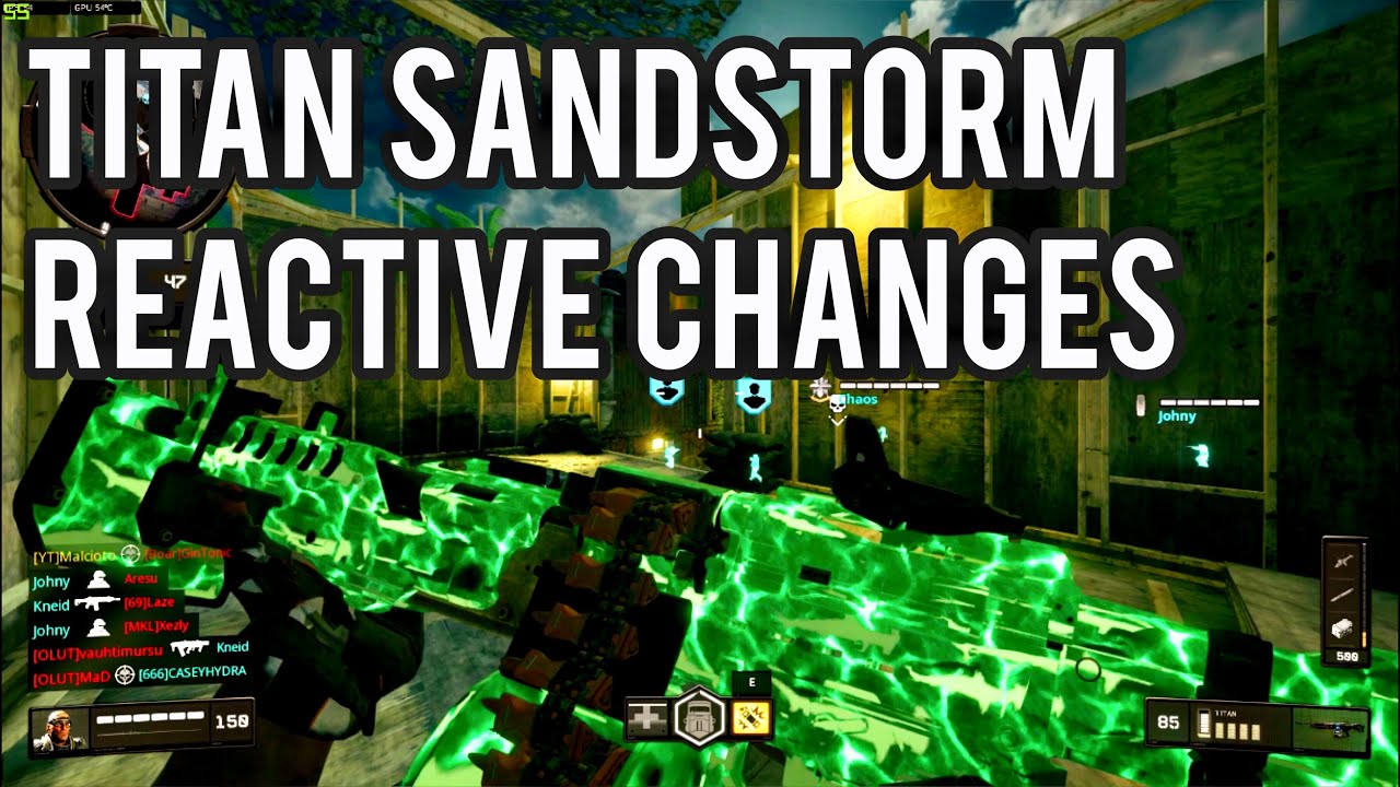 Titan Sandstorm Soul Eater reactive camo changes | COD BO4