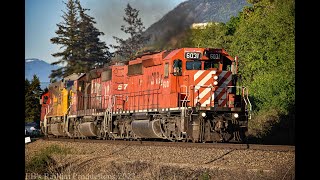Epic All EMD Lash up on a CPKC Extra Train in Chase BC